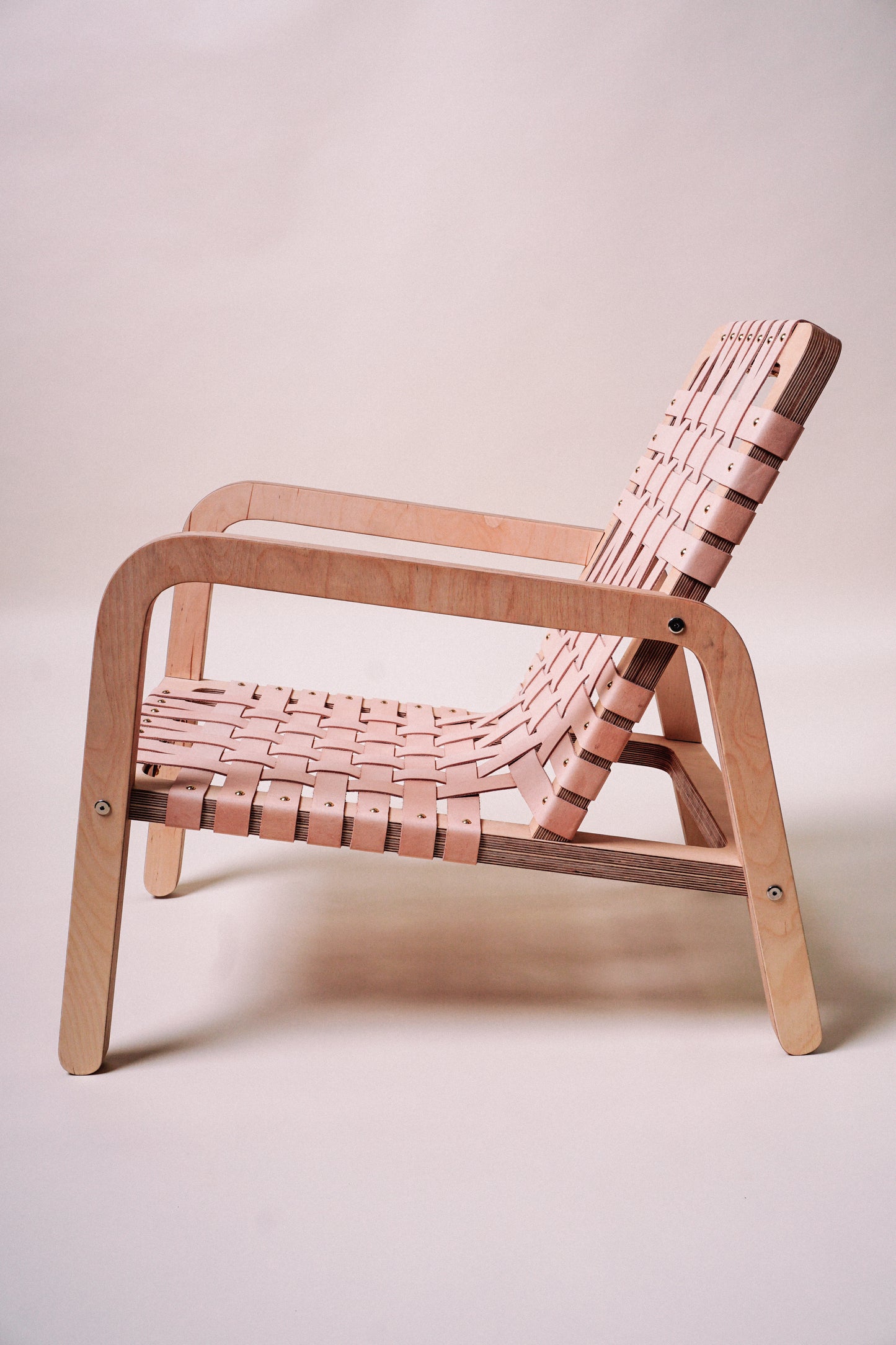 Palapa Lounger, Natural Leather