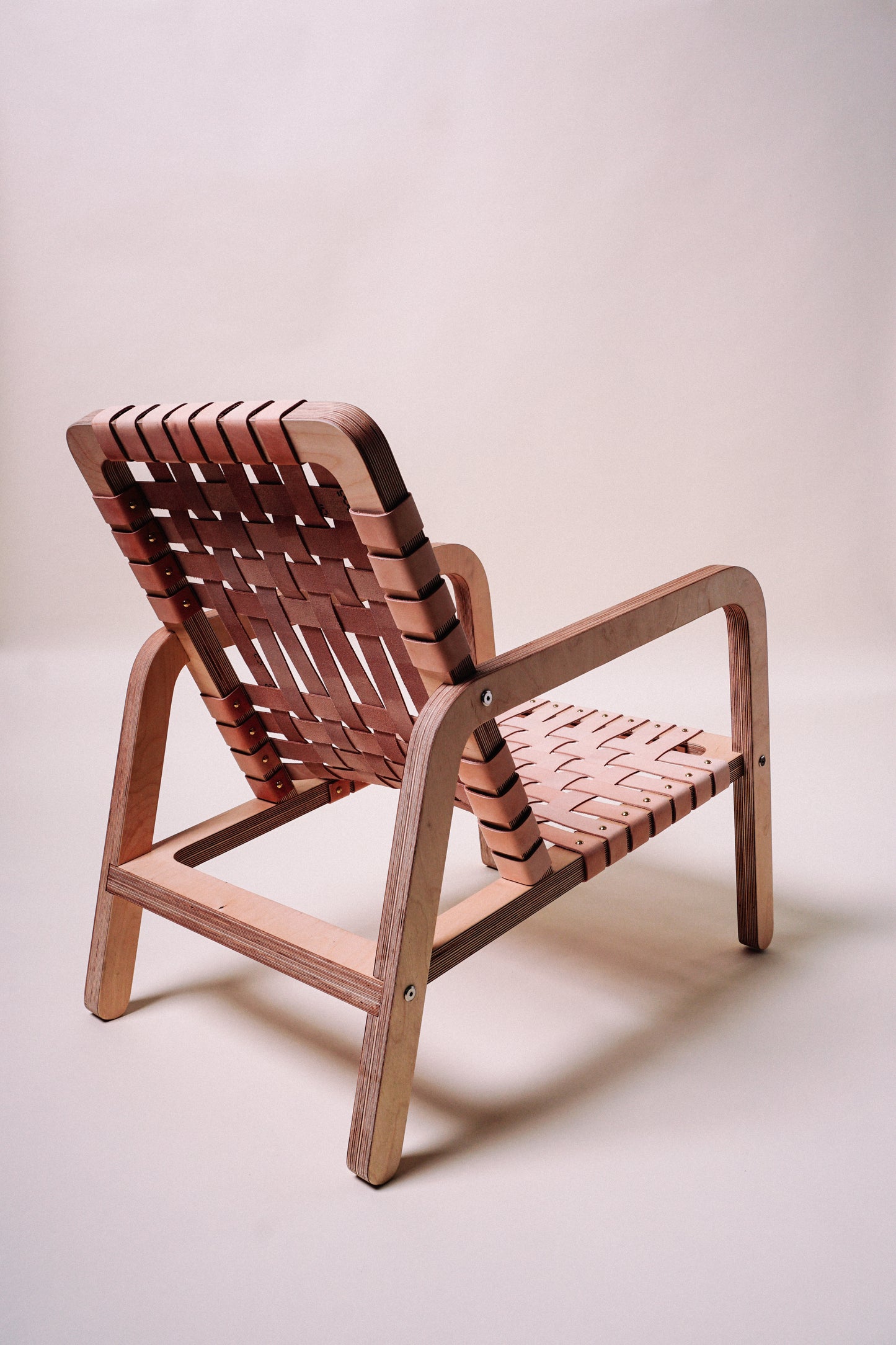 Palapa Lounger, Natural Leather